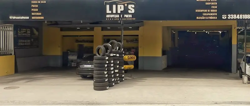 Fachada e estrutura da Lip's Autopeças em Campo Grande